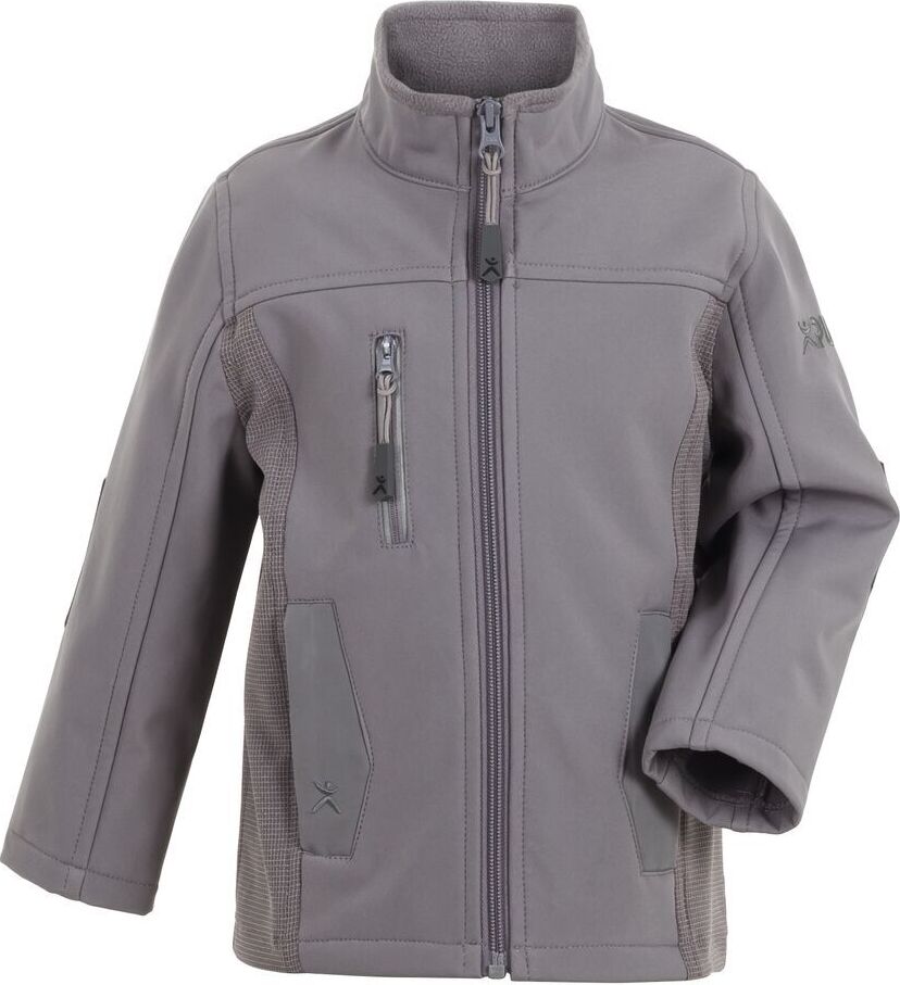PLANAM Norit Kinder Pure Softshelljacke 6557-zink Größe 98/104 Norit Kids Pure Softshelljacke