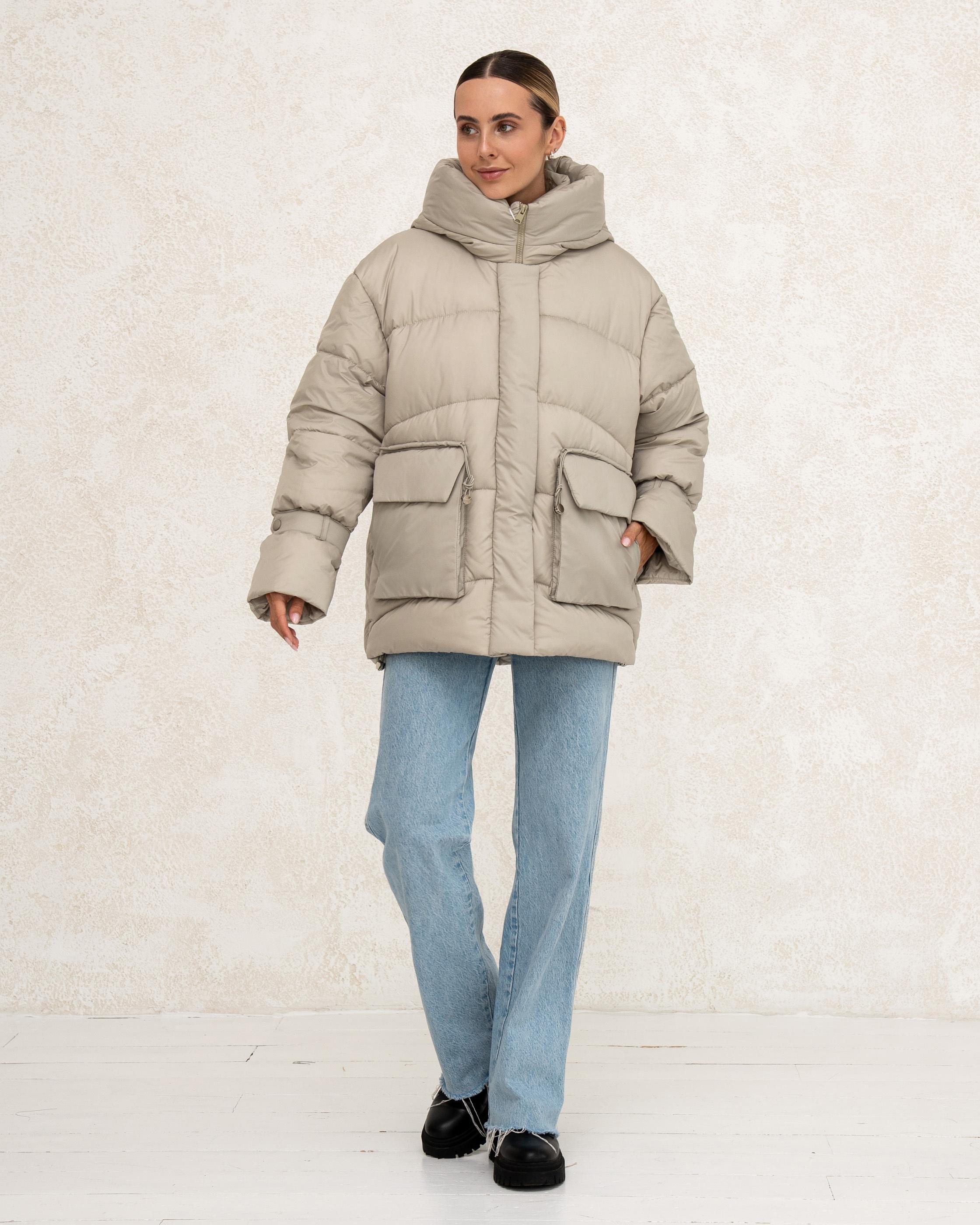Damen-Winterjacke mit Kunstdaunen 0477 - M Oliv A.G.