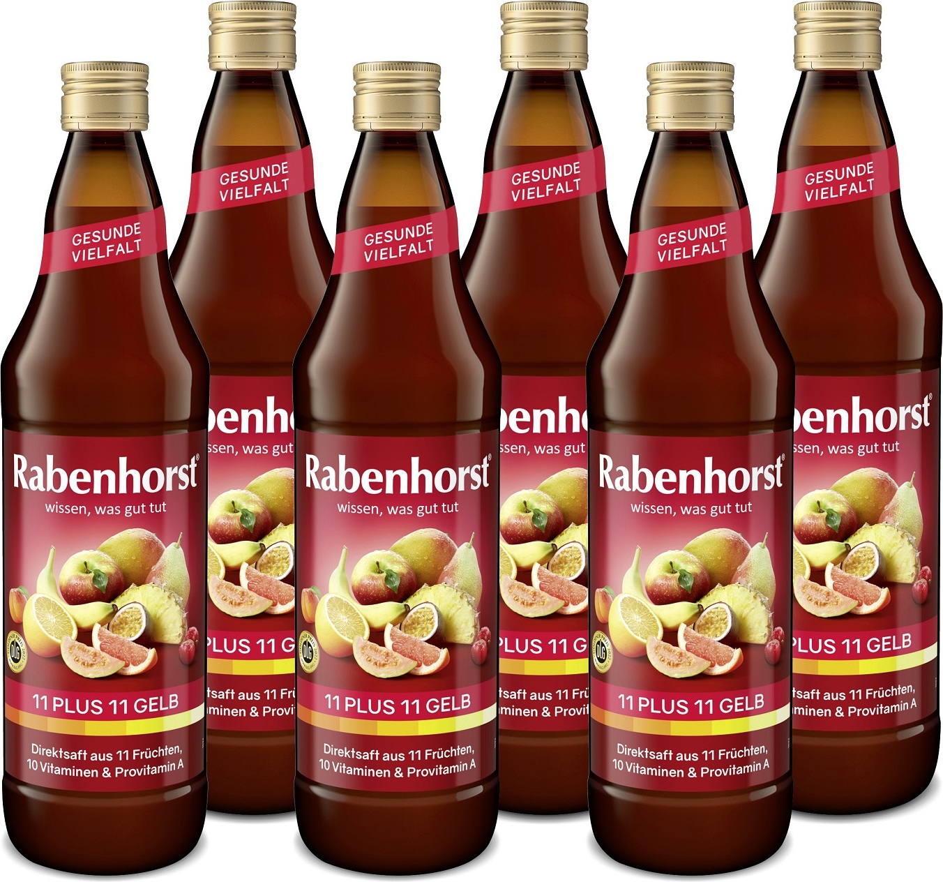 Haus Rabenhorst O. Lauffs RABENHORST 11 plus 11 gelb 6er Pack (6 x 700 ml) 300542
