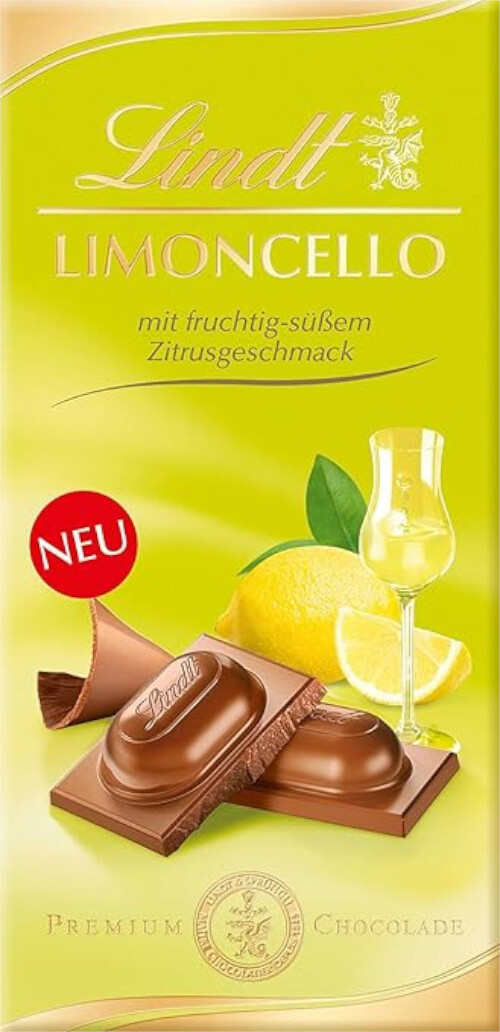 Confezione Lindt Limoncello con ripieno al liquore al