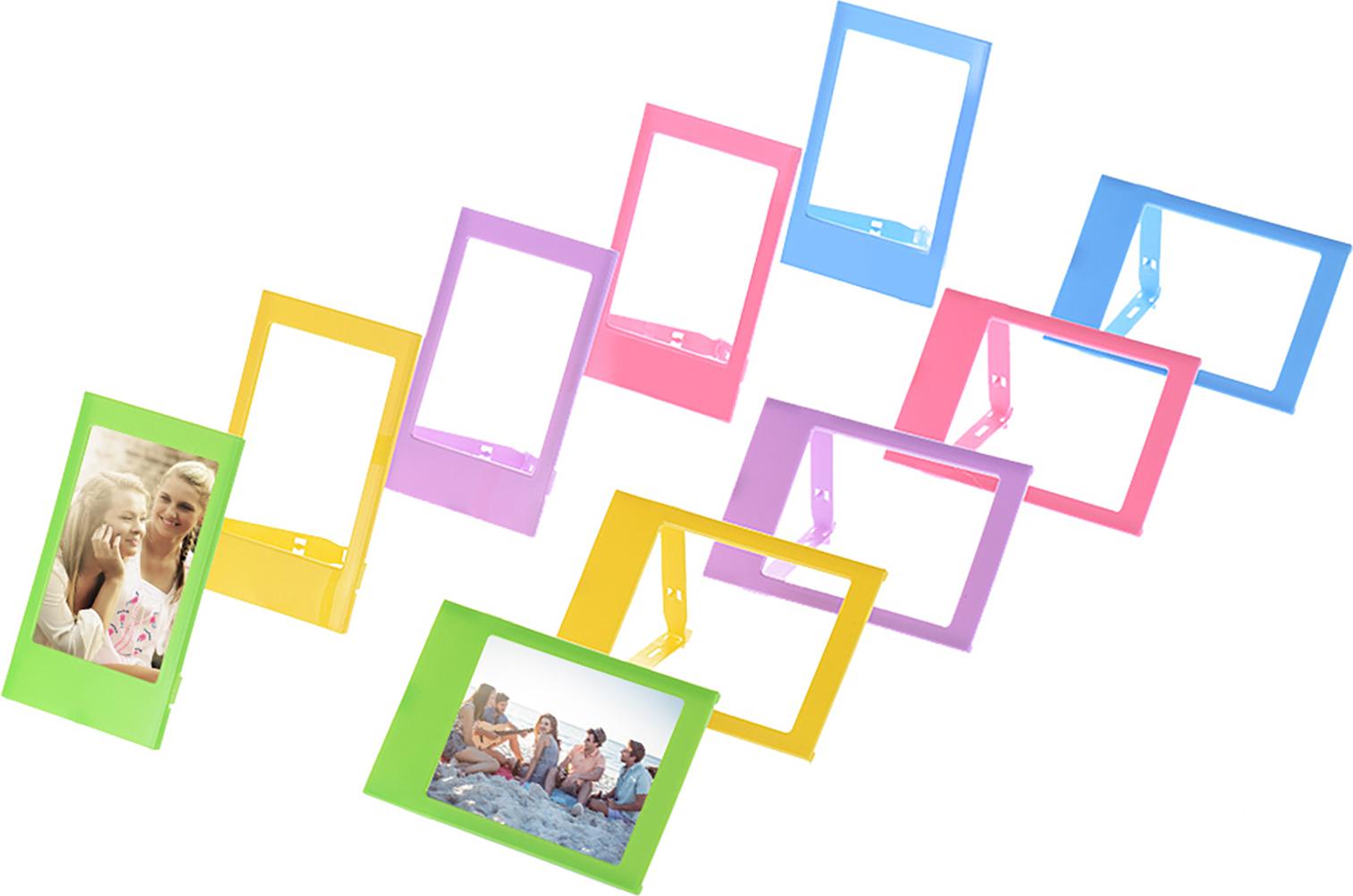 Cocosity Photo Frame St?nder Zusammenklappbar 10pcs 5 Farben fr -Fotoanzeige mit Leichtem Langlebigem Design