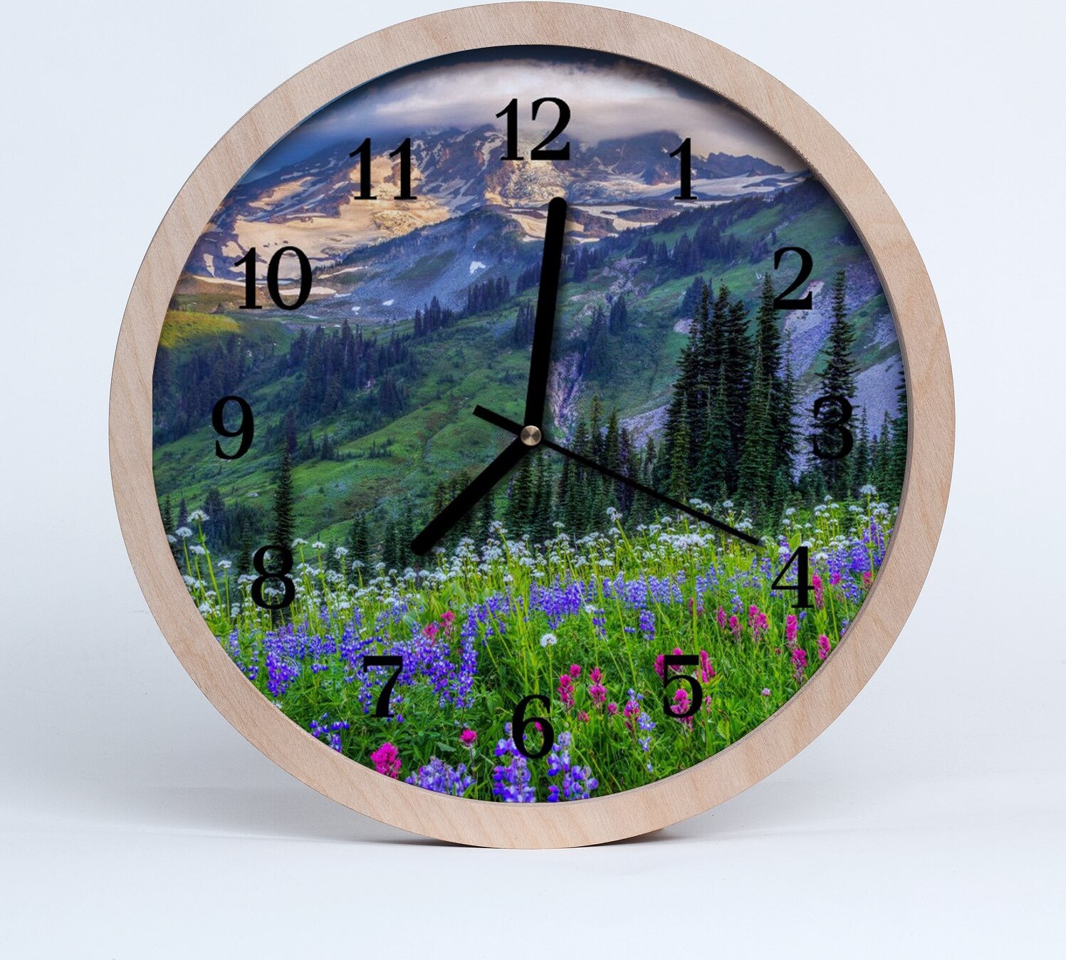 tulup Holzuhr 20fi cm wanduhr - Bergwiesenlandschaft zdo-20-58848415