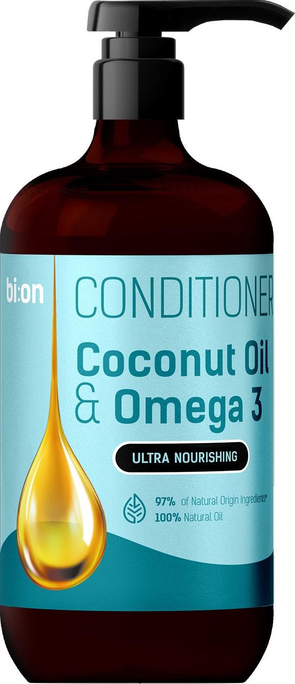 Bio Naturell, Bio Naturell, Kokosö l und Omega 3, Haarspü lung, pflegend, feuchtigkeitsspendend, 946 ml