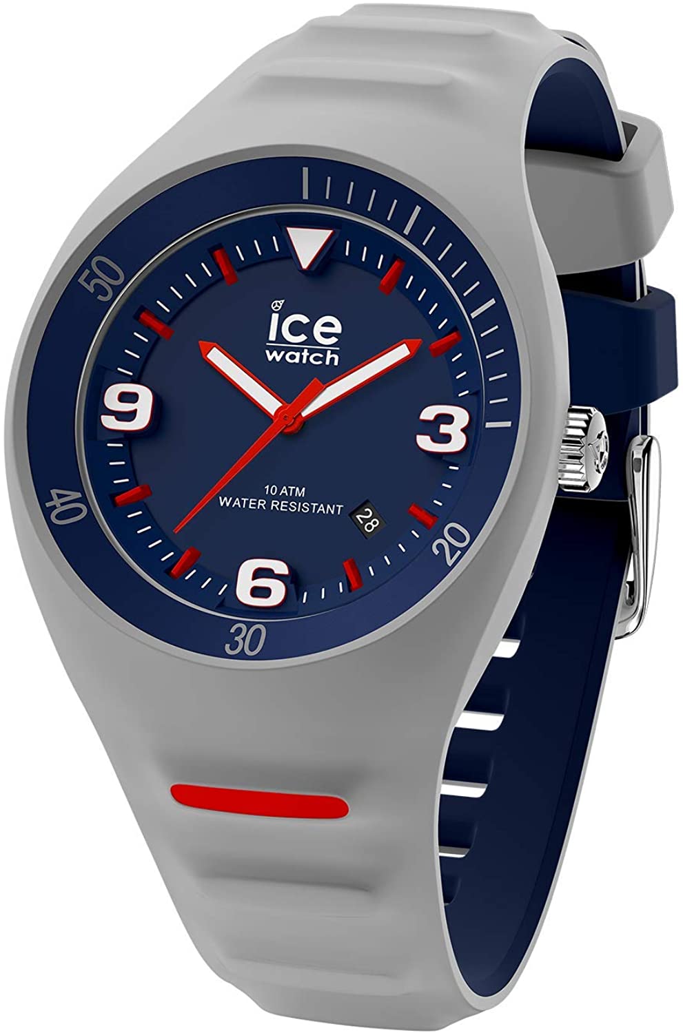Ice-Watch - P. Leclercq Grey blue - Šedé pánske hodinky so silikónovým remienkom - 018943 (Medium)