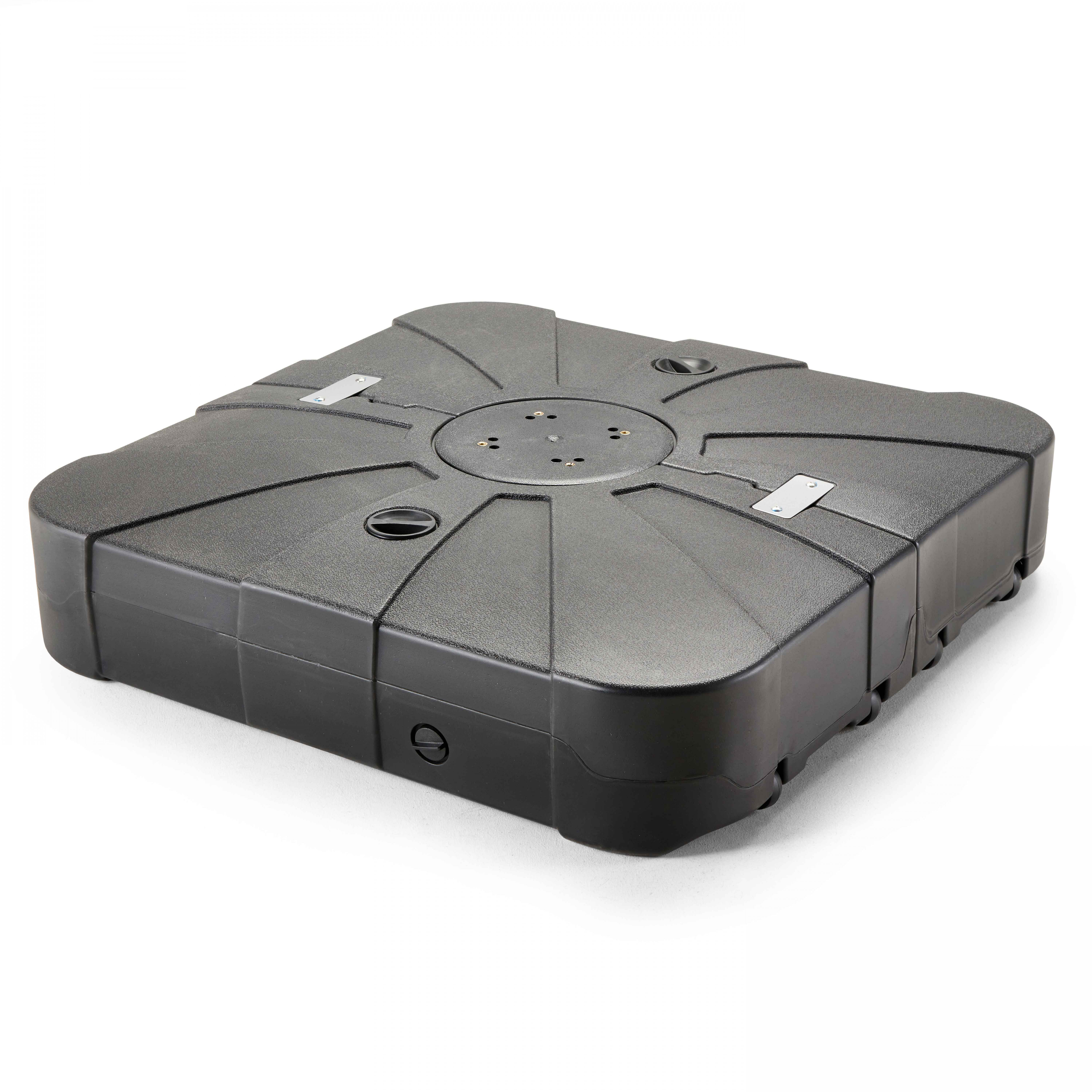 100 l Sonnenschirmplatte auf Rädern Schwarz - Oviala Solys 105688