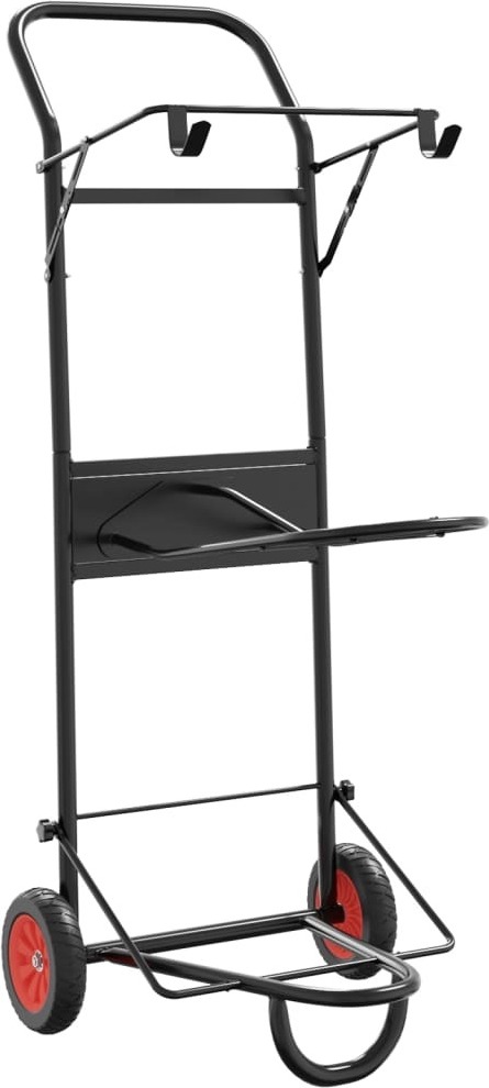 Syfax Sattelwagen Klappbar Schwarz Stahl