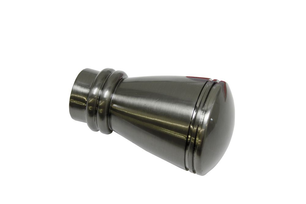 Gardinia Endknopf Siro zu Stilprogramm Chicago, Ø 20 mm, titan, 2-er Pack 10011167