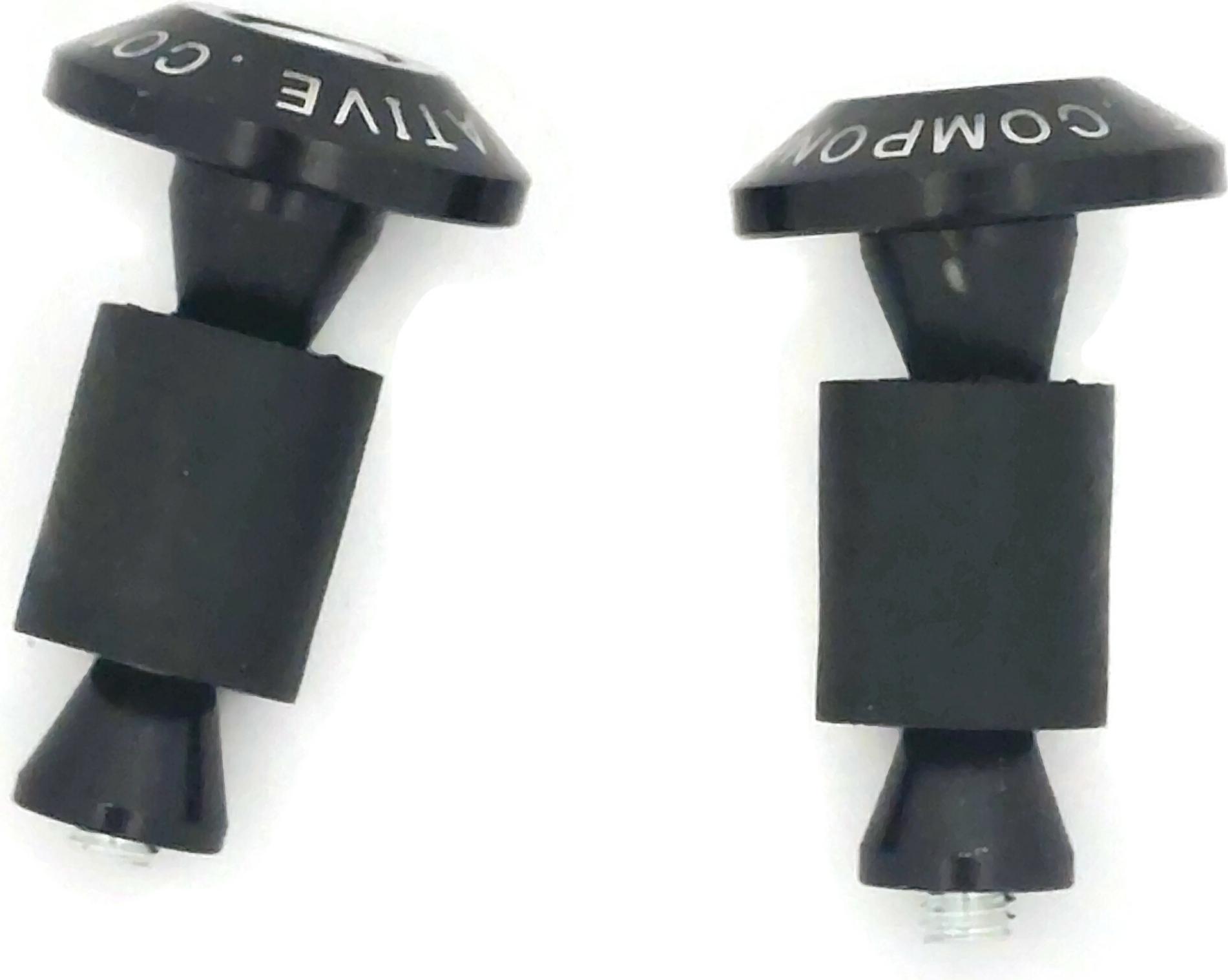 ItalyRacing Lenker-Antivibrationsgewichte Schwarz für Honda Kawasaki Yamaha Suzuki