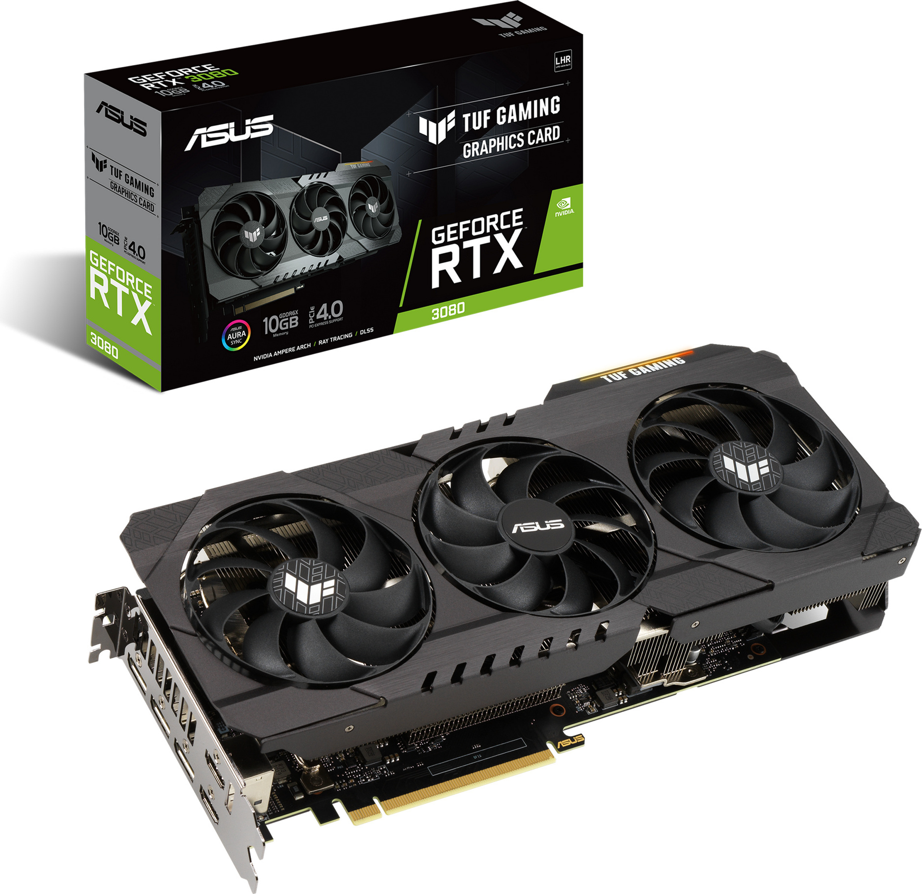 ASUS TUF Gaming TUF-RTX3080-10G-V2-GAMING - GeForce RTX 3080 - 10 GB - GDDR6X - 320 Bit - 7680 x 4320 Pixel - PCI Express 4.0 90YV0FB5-M0NM00