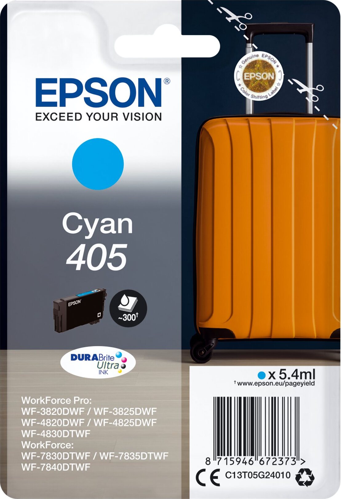 Patrone Epson 405 cyan T05G2 C13T05G24010