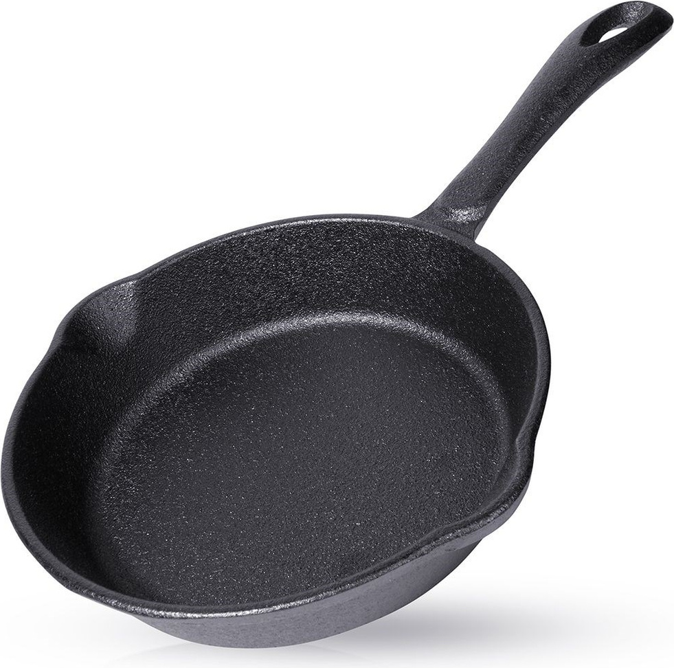 Orion | Pfanne - Gusseisenpfanne - Ø 16 cm - Hitzebeständig - Ofenfest - Ideal zum Braten und Grillen Orion Gusseisenpfanne