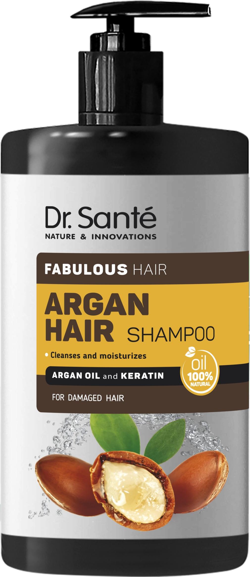 ELFA PHARM DR.SANTE Argan Haarreinigungs- und Feuchtigkeitsshampoo mit Arganöl und Keratin 1000 ml