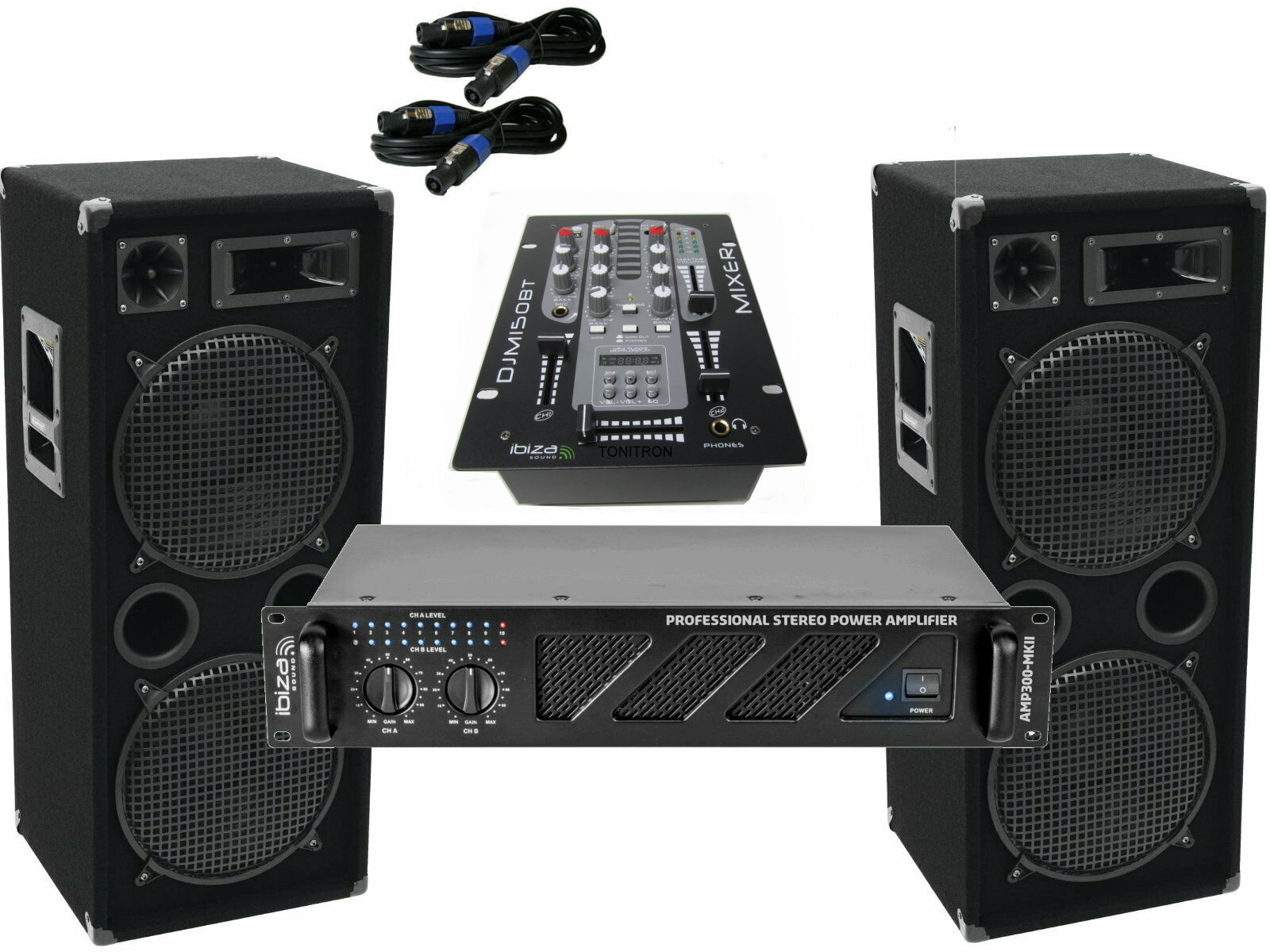 PA Verstärker HiFi Home Amplifier DJ Veranstaltung Bluetooth Endstufe 800Watt DE 