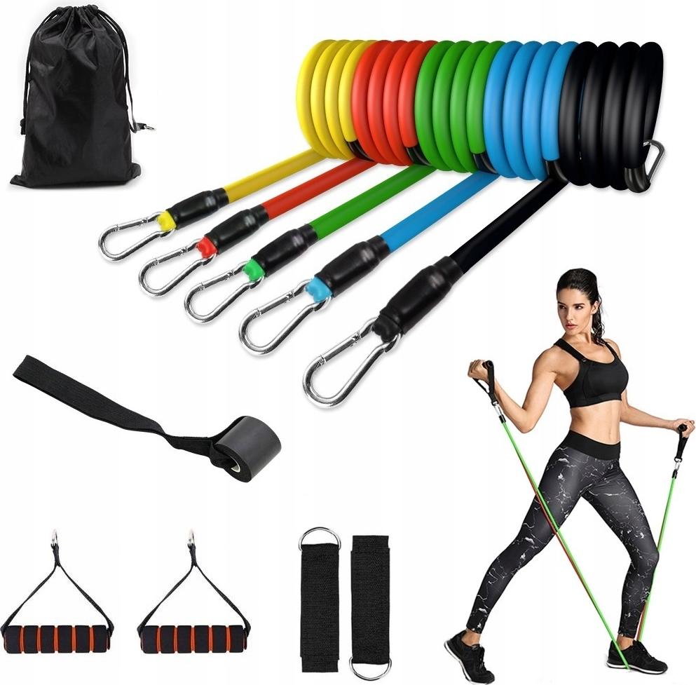 Tojato EXPANDER 5er Set Widerstandsbänder für Übungen Expander 5-46KG