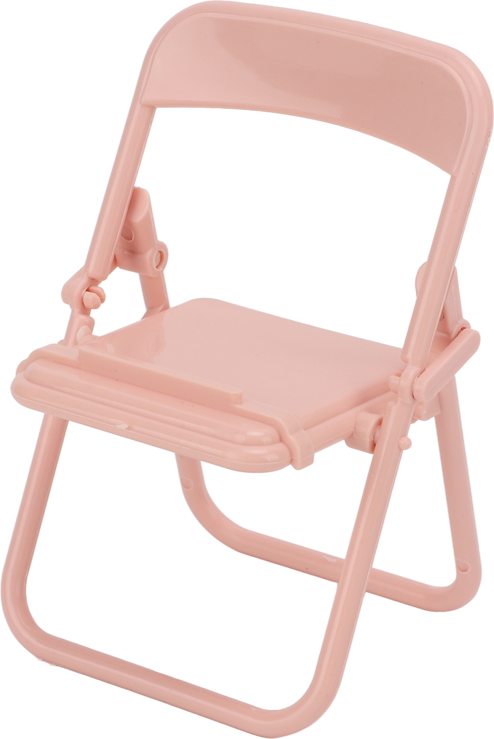 Stojan na telefón TPR materiál na výšku režim na šírku sledovanie stolička tvar pomoci dekoratívne prenosný mobilný držiak ružová