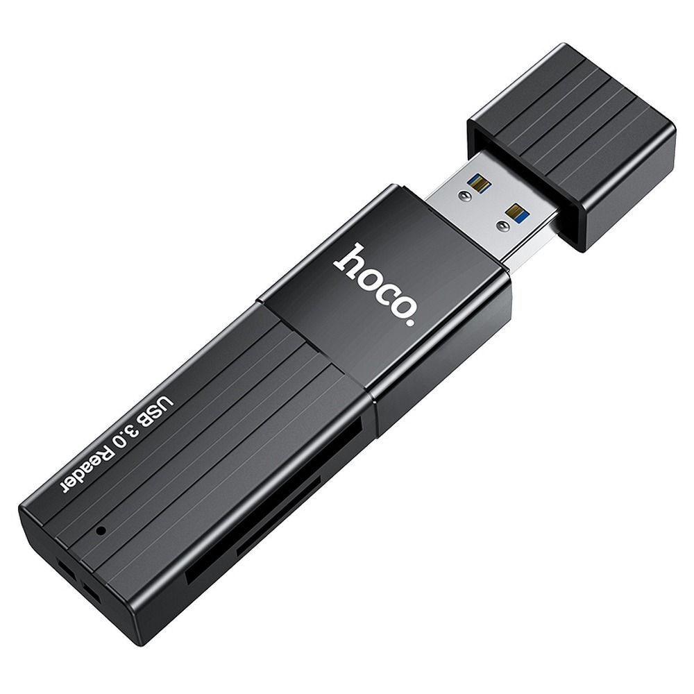 HOCO 2in1 USB A 3.0 HB20 Speicherkartenleser 2 TB in Schwarz 5 Gbit/s B-7415