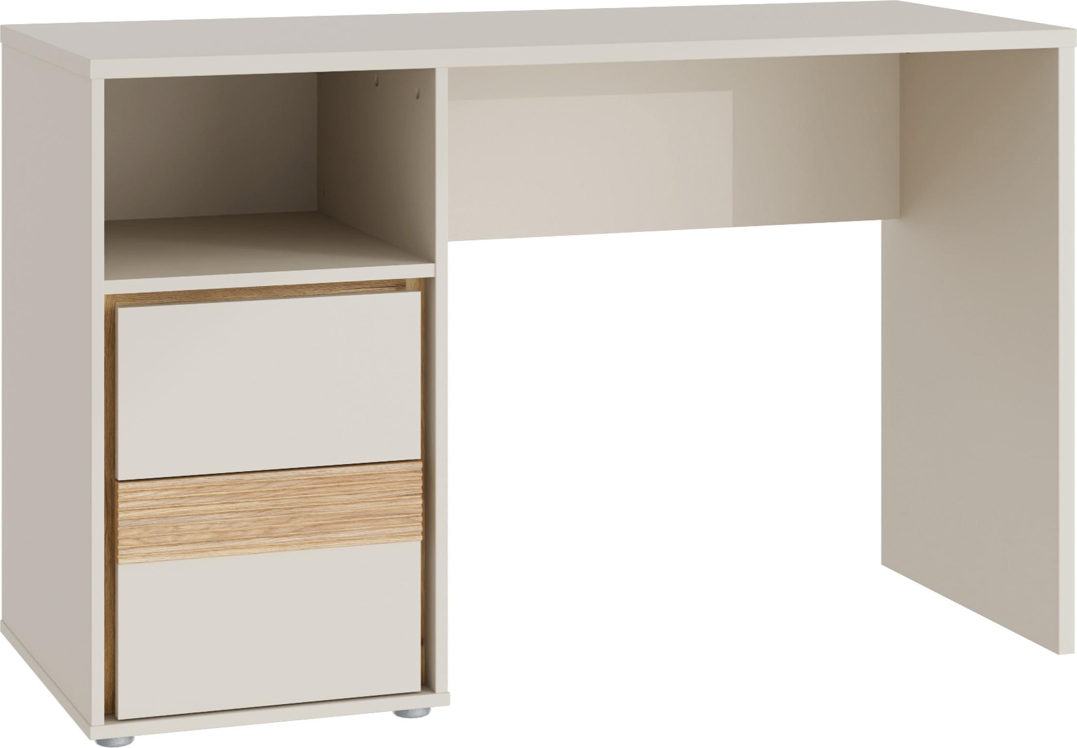 Furniture24 Schreibtisch Wexb222-M820 - Wexlin Wexb222-M820 119.7 X 75.7 X 50.2 Cm - Sandbeige