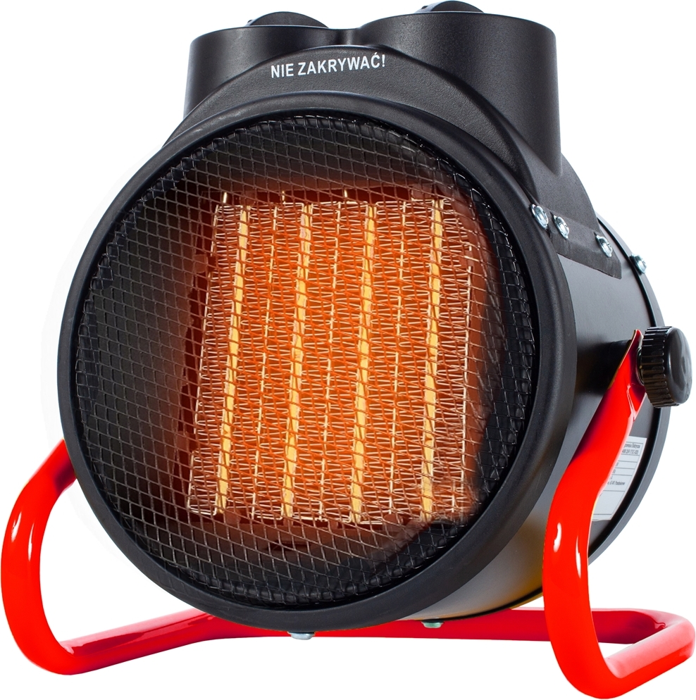 MalTec ohrievač s ventilátorom a termostatom INFERNO6000 | 3kW | keramika | mobilný elektrický ohrievač energeticky úsporný pre kanceláriu dom dielňu, karavan kemping stavenisko garáž