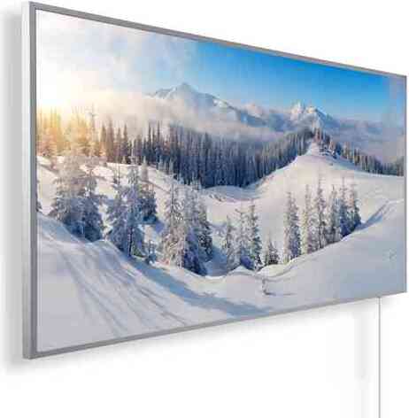 Könighaus Infrarot KÖNIGHAUS Panorama Infrarotheizung 1200W - Schneelandschaft mit Smart-Thermostat und App Panorama-Serie_P_1200_07_Schneelandschaft+Smart