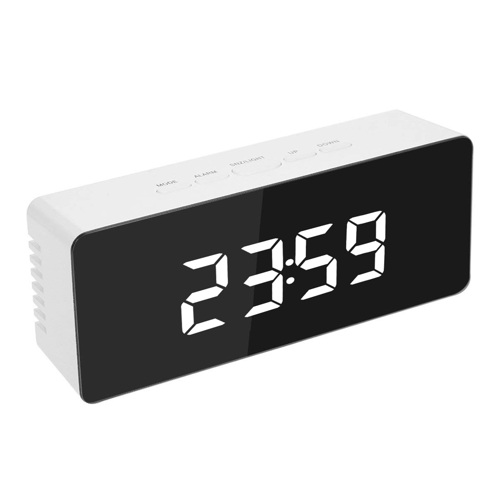 Digitaler Wecker, Holz LED Licht Mini Modern Cube Schreibtisch Wecker zeigt  Zeit Datum Temperatur für Kinder, Schlafzimmer, Haus, Schlafsaal, Reisen