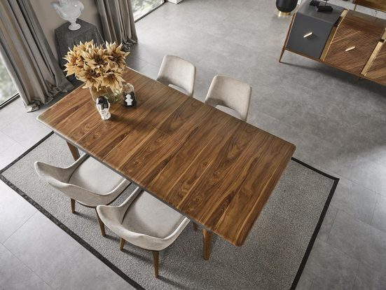 Esszimmer Esstisch Braun Holz 170x92x76 JVmoebel