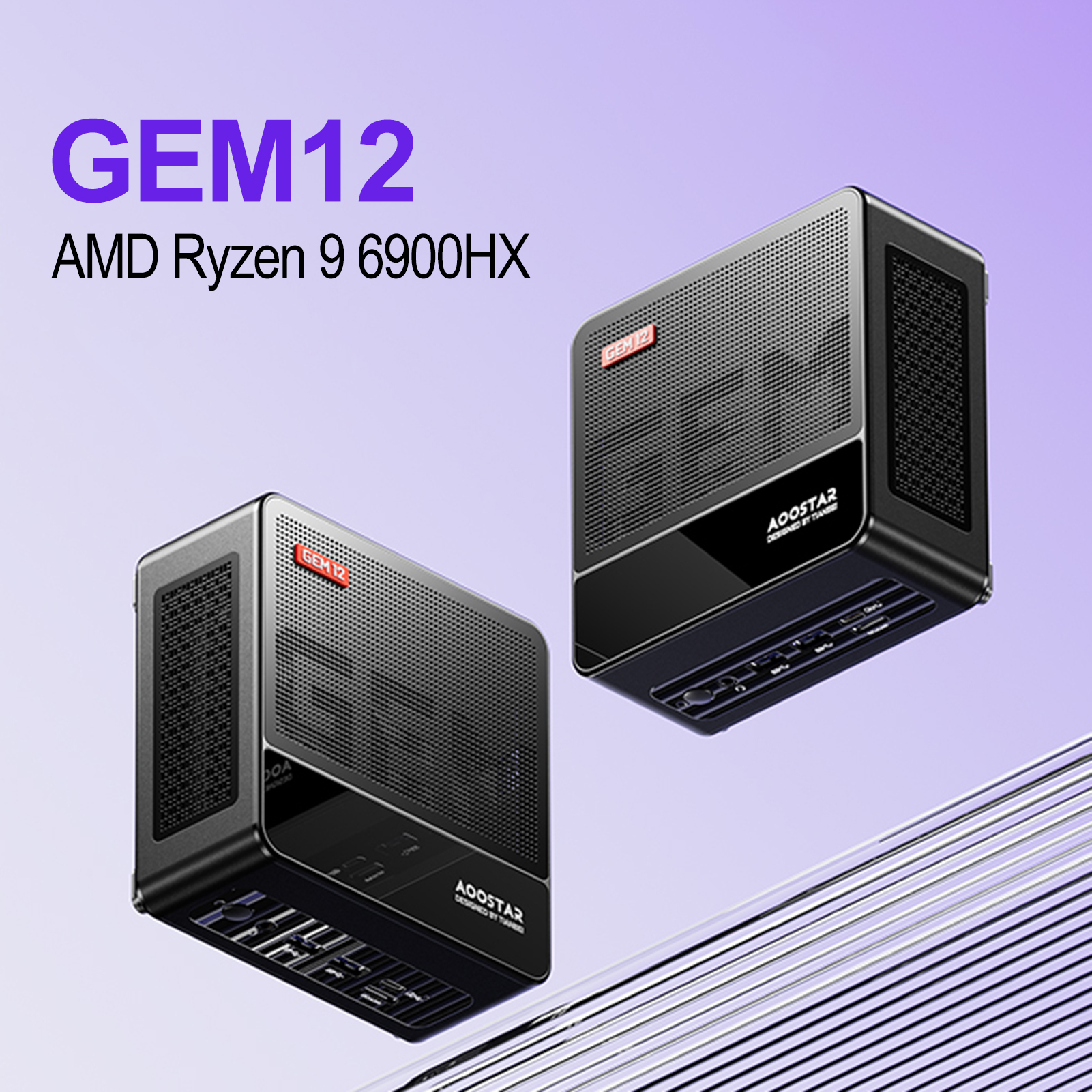 AOOSTAR Mini-PC Windows 11PRO 32G DRR5 RAM 1T SSD Mini stolný počítač AMD Ryzen? 9 6900HX procesor 8 jadier 16 vlákien WIFI6 BT5.2 WIFI6 BT5.2 Dva 2,5G LAN porty podpora 4K@120Hz displej pre kanceláriu, konferencie, filmy, hry