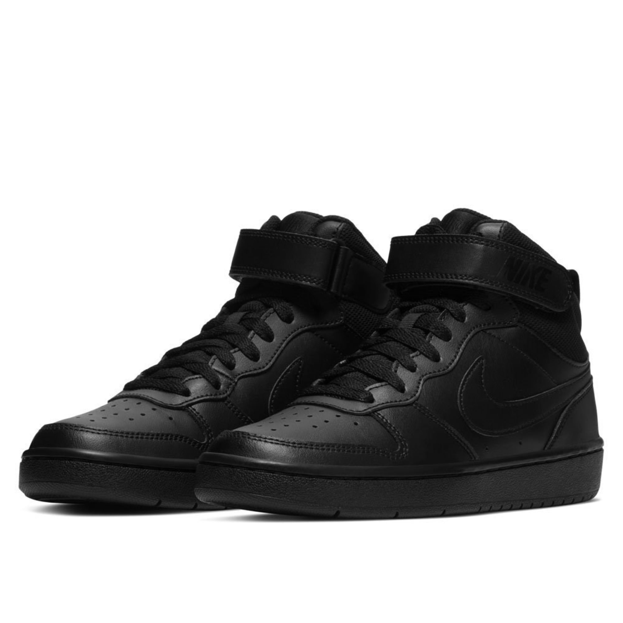 Nike Court Borough Mid 2 Gs Black / Black / Black EU 36 1/2 COURT BOROUGH MID 2 (GS)