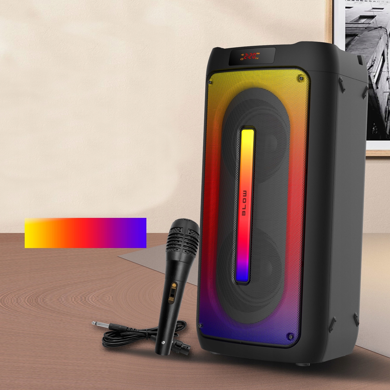Mega Výkonný Bluetooth Reproduktor Blasen Citylight 160W Tws Karaoke Fm Usb Sd 4500
