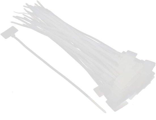 OEM Netwerkkabel Labels für Identifizierung und Organisation - 50 Stück - Schwarz - 4 x 200mm 2026