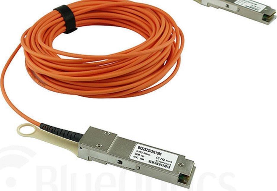 BlueOptics QSFP-AOC-20M-NK-BO InfiniBand-Kabel Orange (QSFP-AOC-20M-NK-BO)