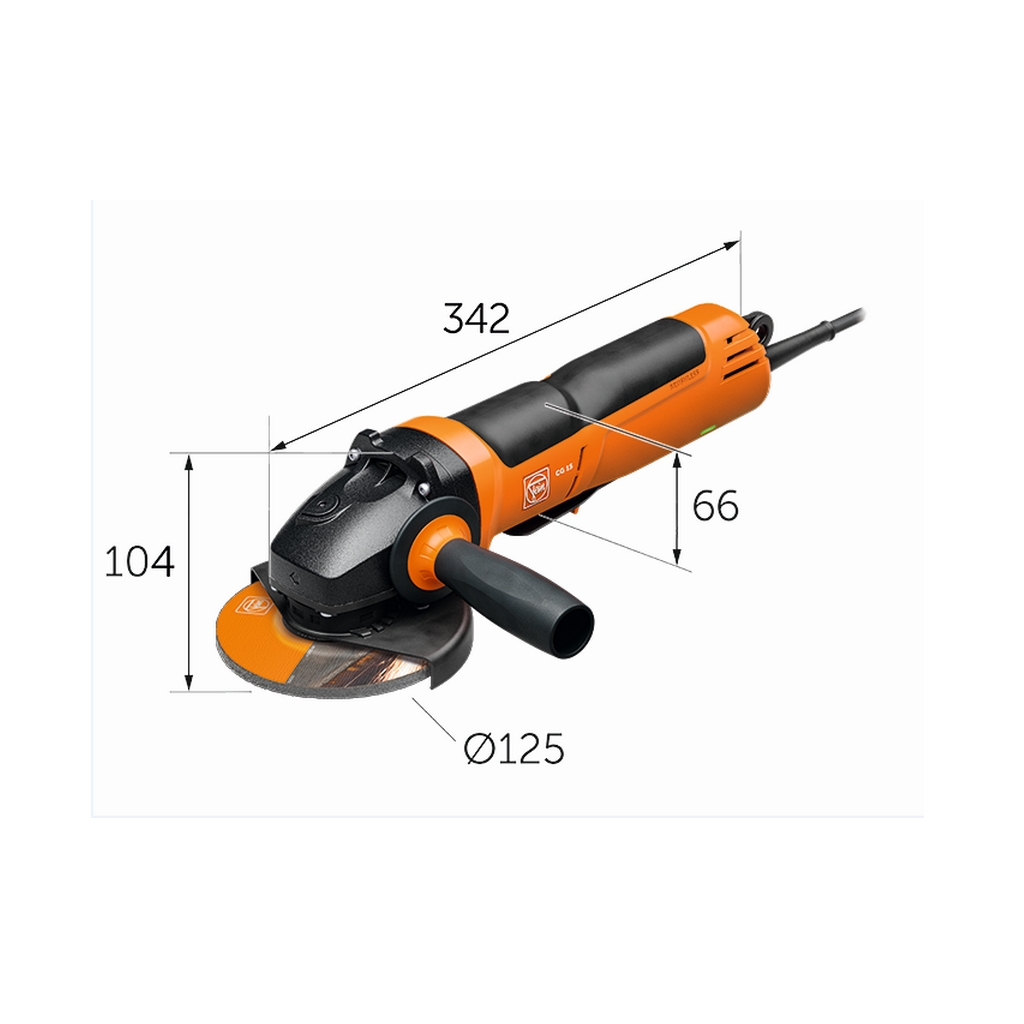 FEIN Compact-Winkelschleifer ü· 125 mm / Winkelschleifer Typ CG 15-125 BLP 4435652