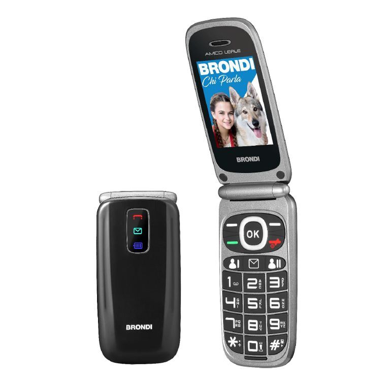 Brondi Loyal Friend (Čierny) - Seniorský Mobilný Telefón