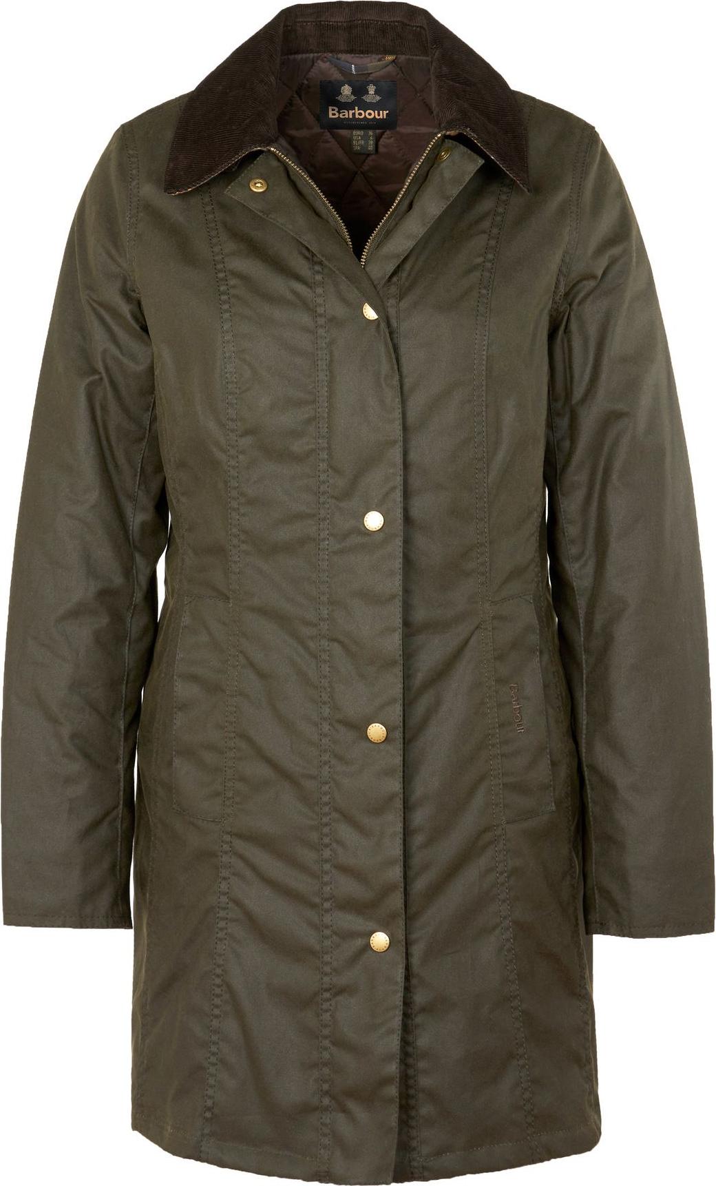 BARBOUR Belsay Waxjacke Damen Olive EU 42/ UK 16
