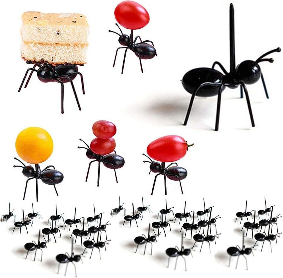 Zimtky Ant Obst Gabel Set, Mehrere Verwendung Snack Kuchen Dessert Küche Gabeln Essen Pick für Bar Party (36 PCS) ZLN-20240913-KA5CJ5