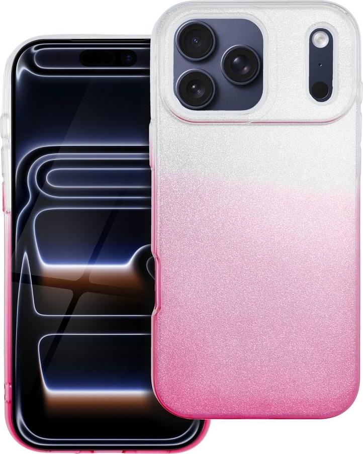 Shining Case iPhone 17 Pro Max Priesvitný Pink