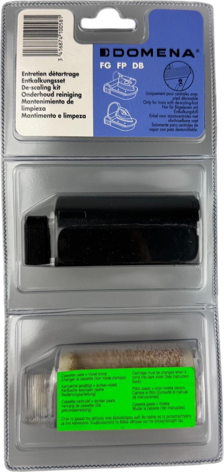 Domena Entkalkungsset für Bügeleisen FG / FP / DB, Kartusche Entkalkung