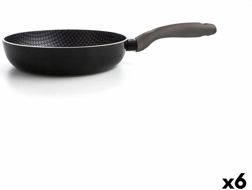 Pfanne Quid Honey Schwarz Metall Ø 24 cm (6 Stück)