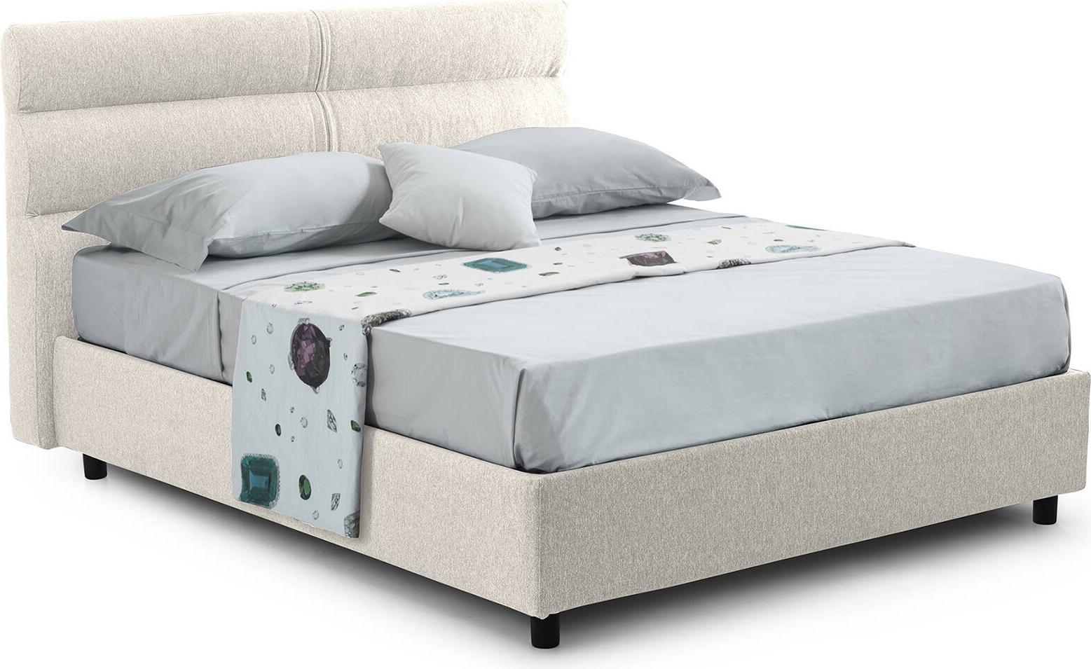 Dmora Briona - Halbtor Bett, Beige, abziehbar Italy