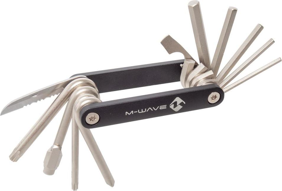 M-WAVE Pocket F13 Multitool - Premium Fahrrad-Multitool aus CrV-Stahl, 150 g,...