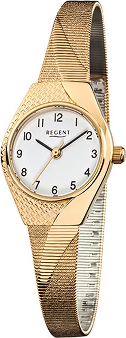 Regent oceľové dámske hodinky F-745 quartz náramok zlaté D2URF745