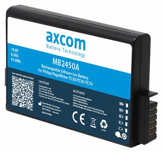 Axcom Li-Ion Akku für Philips PageWriter TC30, TC50, TC70 - 10,8V 8,5Ah 989803194541
