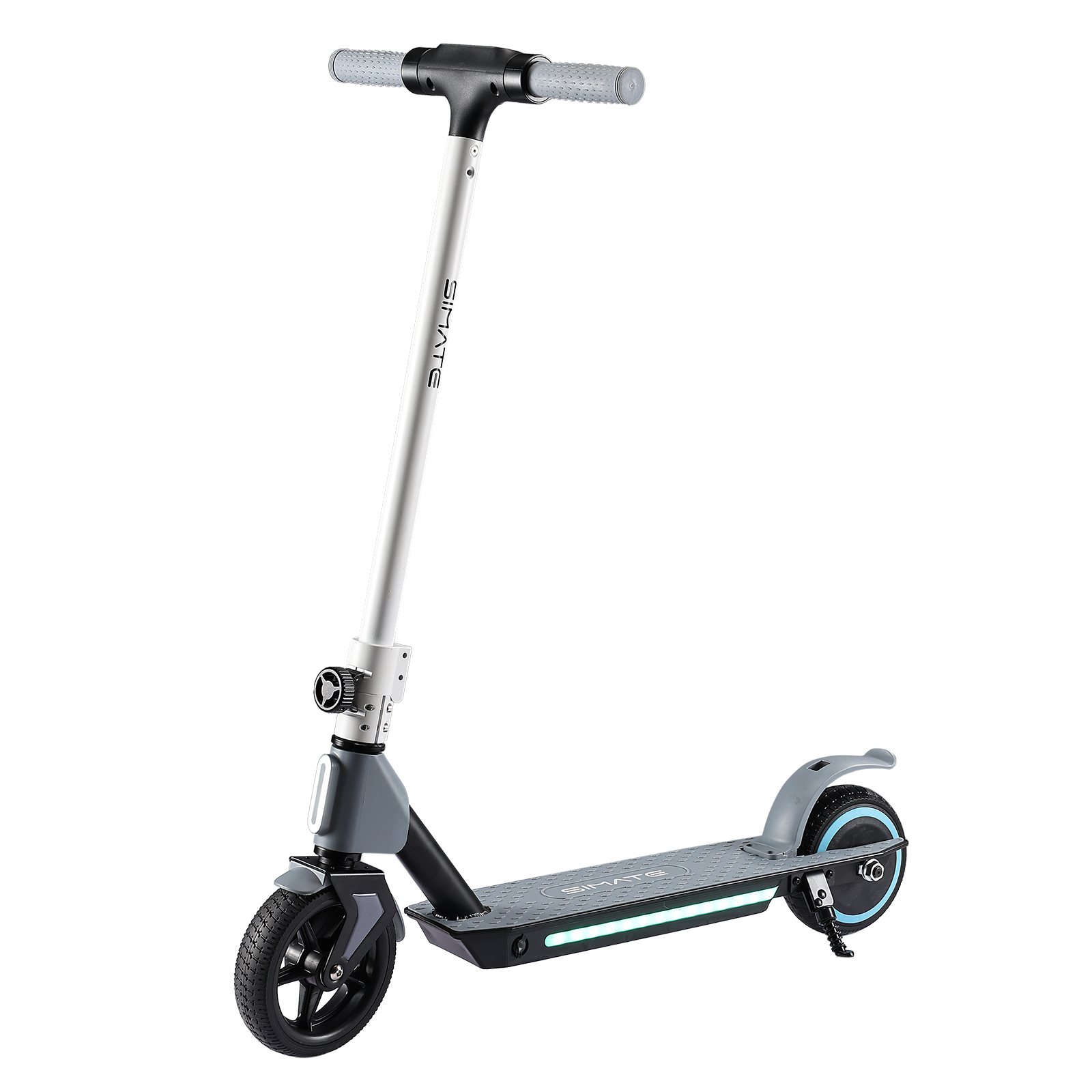 SIMATE S2 Skladacia detská elektrická kolobežka 6,5-palcové koleso, 14 km/h, 130 W, max. 70 kg, LCD displej, ľahká a ekologická, čierna