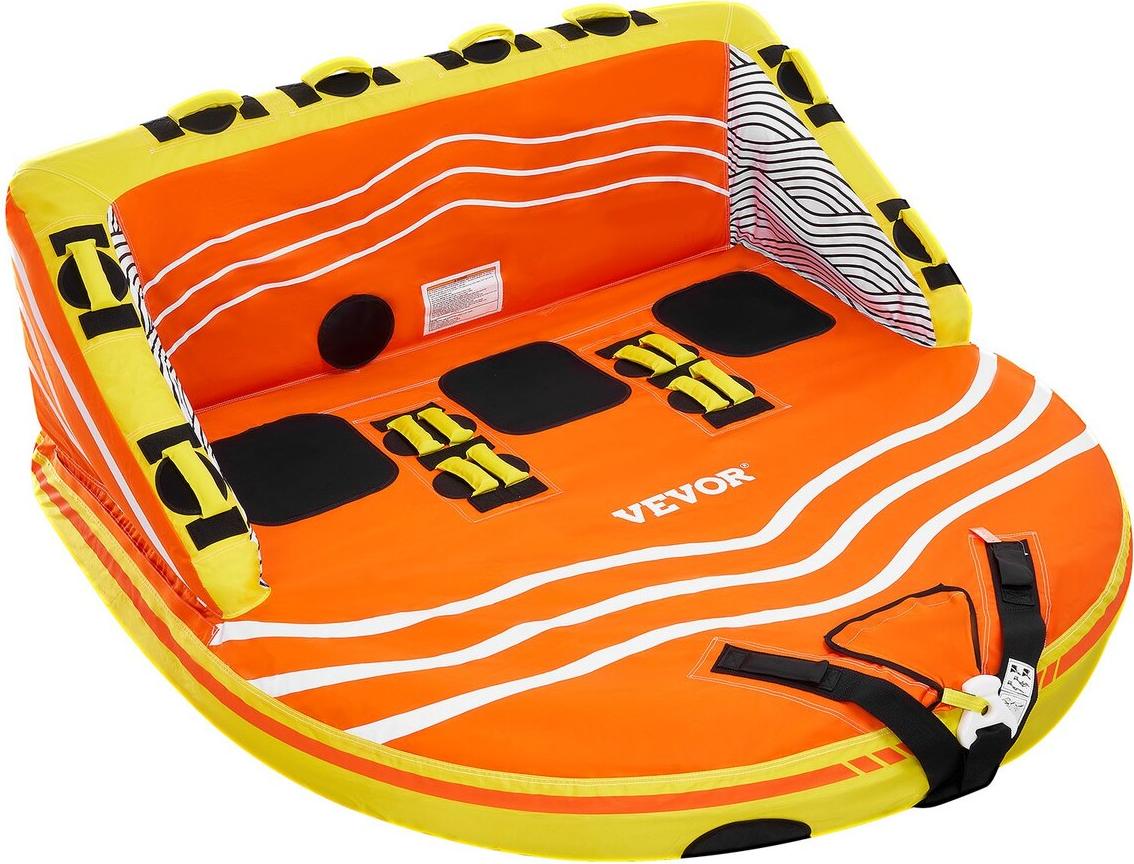 VEVOR Schleppbare Schwimmreifen für Boote für 1–3 Personen Aufblasbare Schwimmreifen und Schleppgeräte