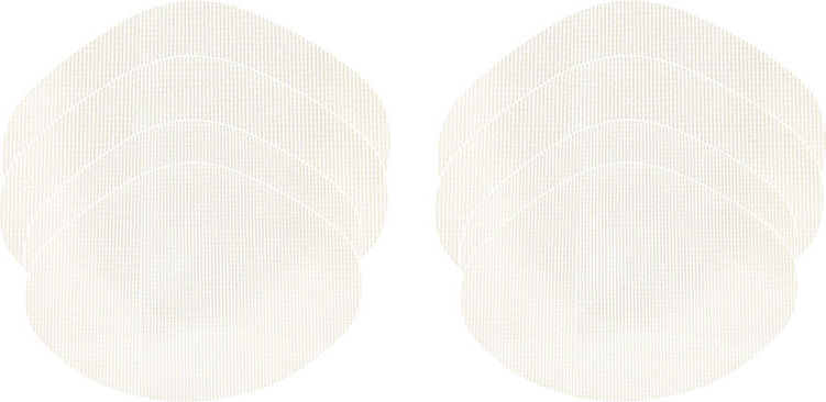 INF Schuhreparaturflicken, 8er-Pack (4 groß, 4 klein) Weiß 331014