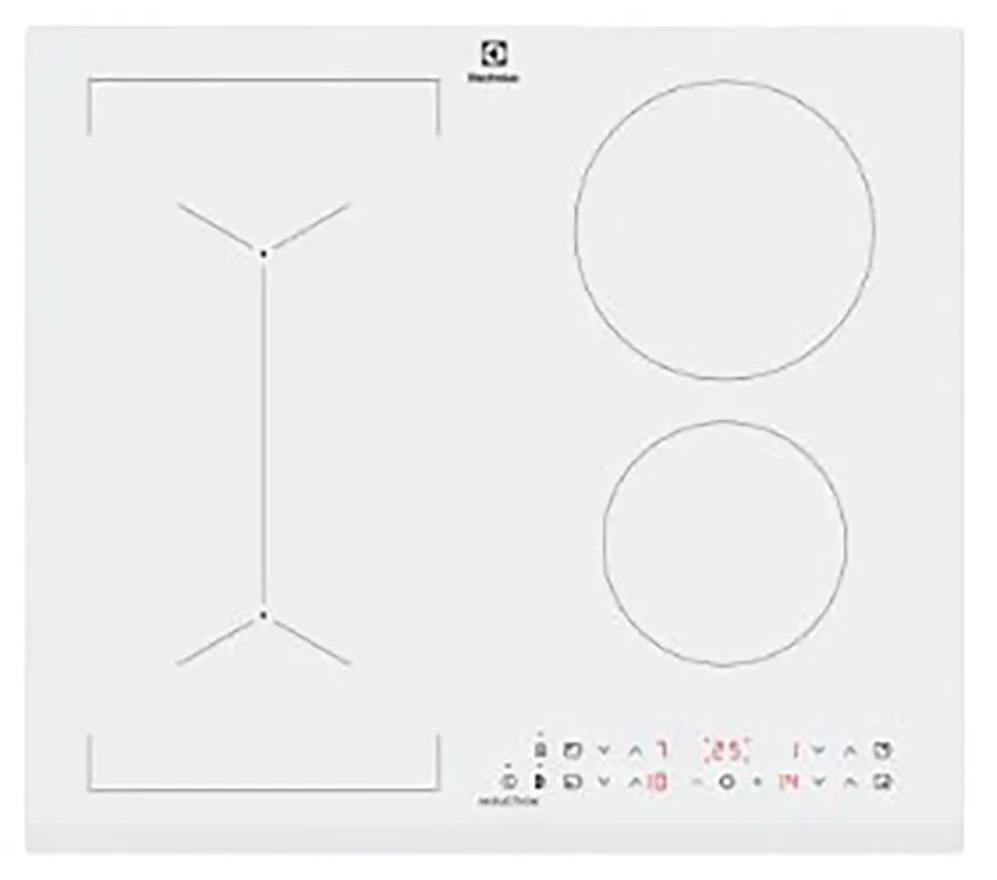 Electrolux LIV63431BW Biela vstavaná 59 cm zónová indukčná varná doska so 4 zónami