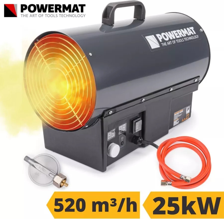 POWERMAT Plynový ohrievač s termostatom 25kW LCD PM-NAG-25GLN
