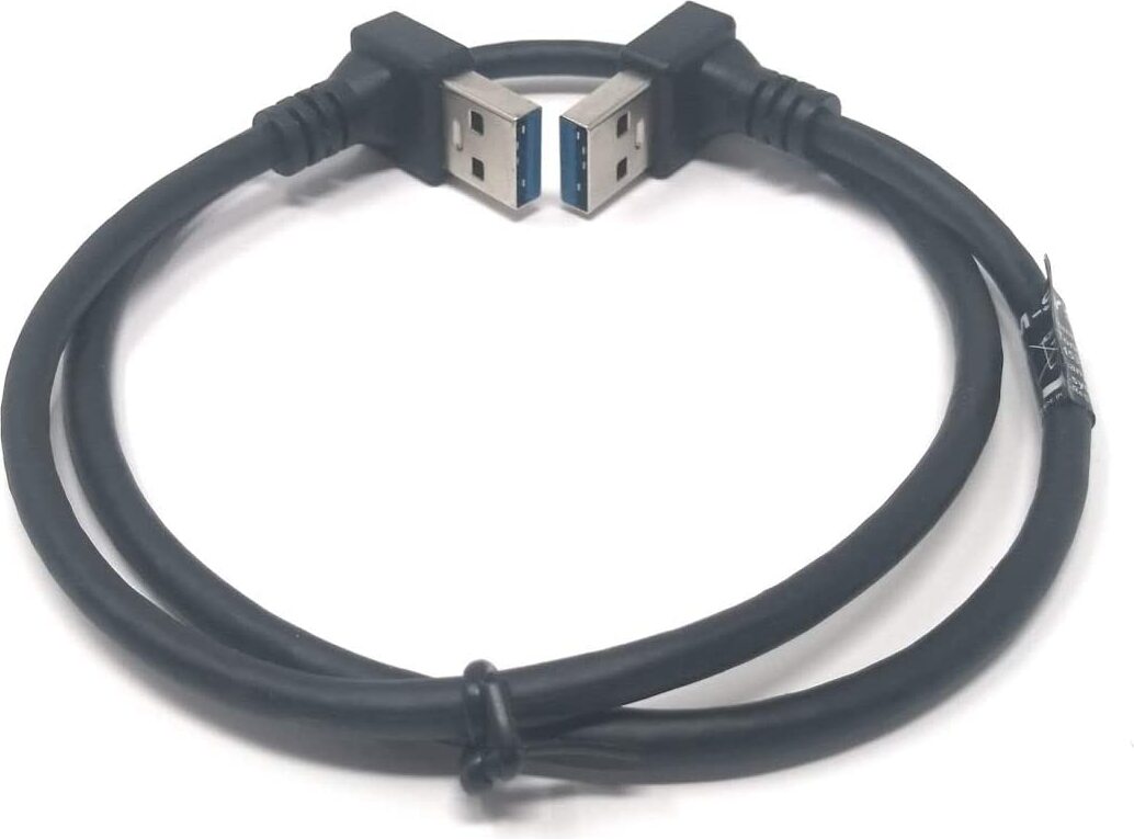 System-S USB Typ A 3.0 auf USB Typ A 3.0 Kabel Abwärts gewinkelt 59 cm