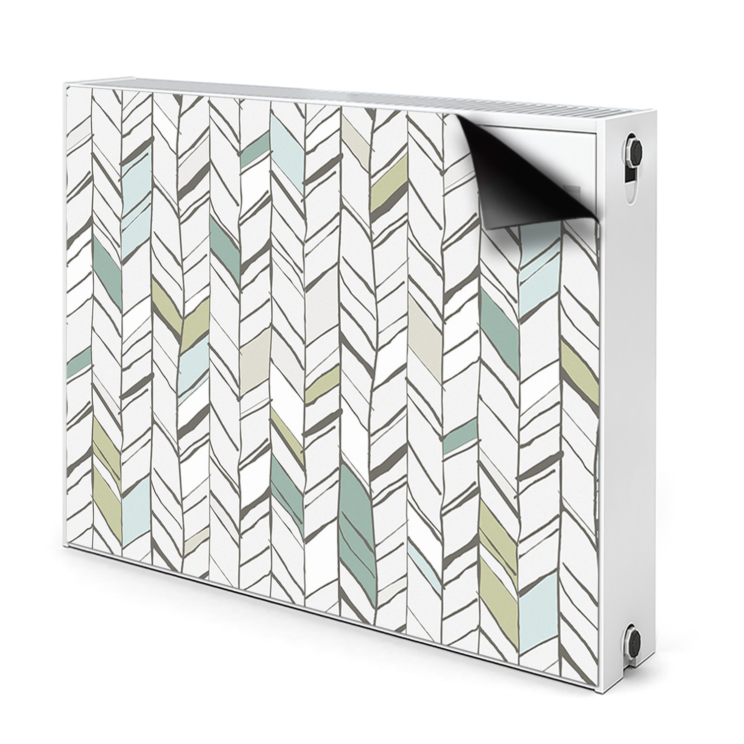 Kryt Radiátora - Magnetická fólia - Magnetická podložka - 80x60 cm - Strieborné kosti