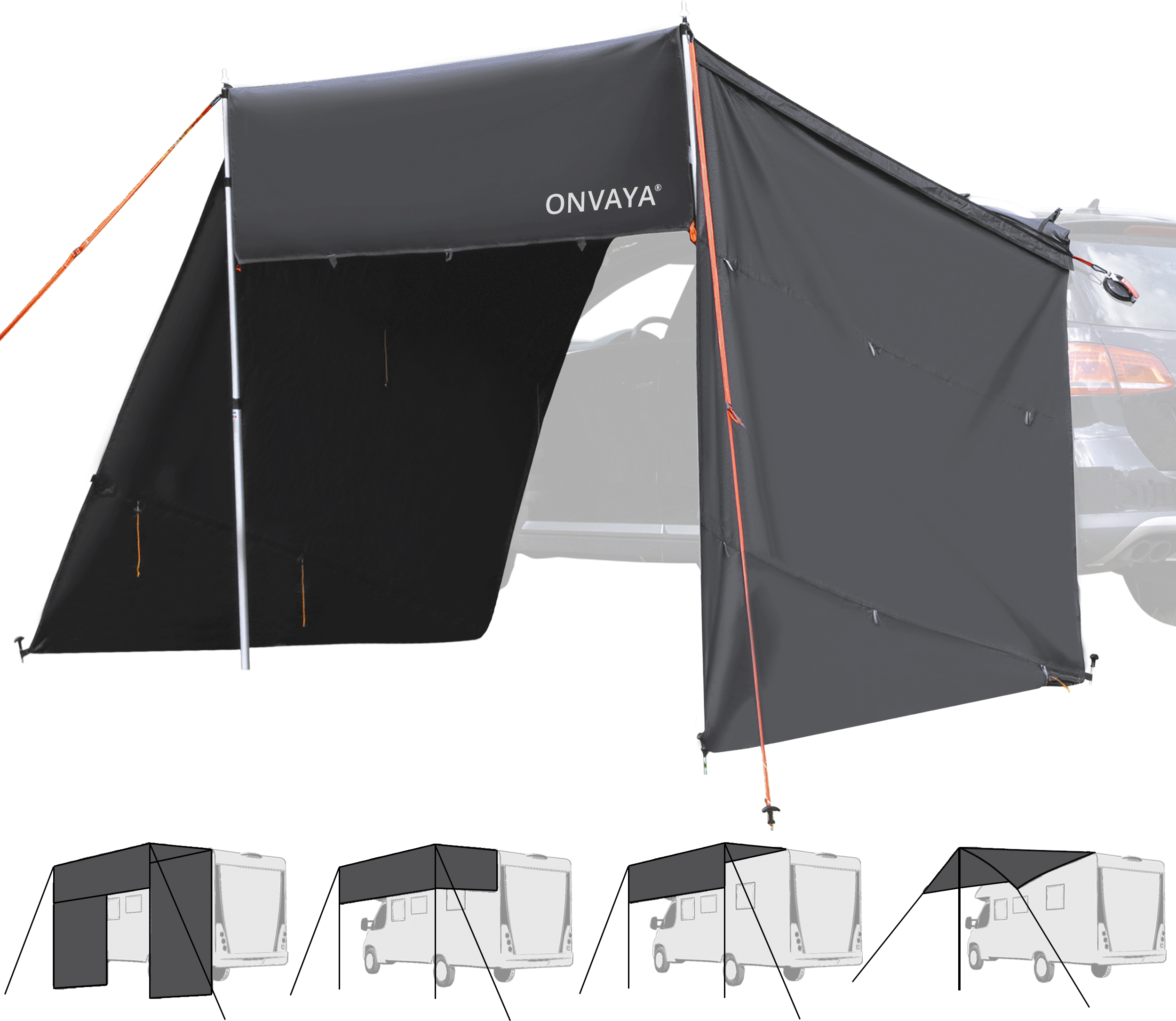 YourGEAR Sonnensegel Your GEAR Caravan Thermo Tarp 435 X 250 Cm - Wohnwagen Sonnensegel