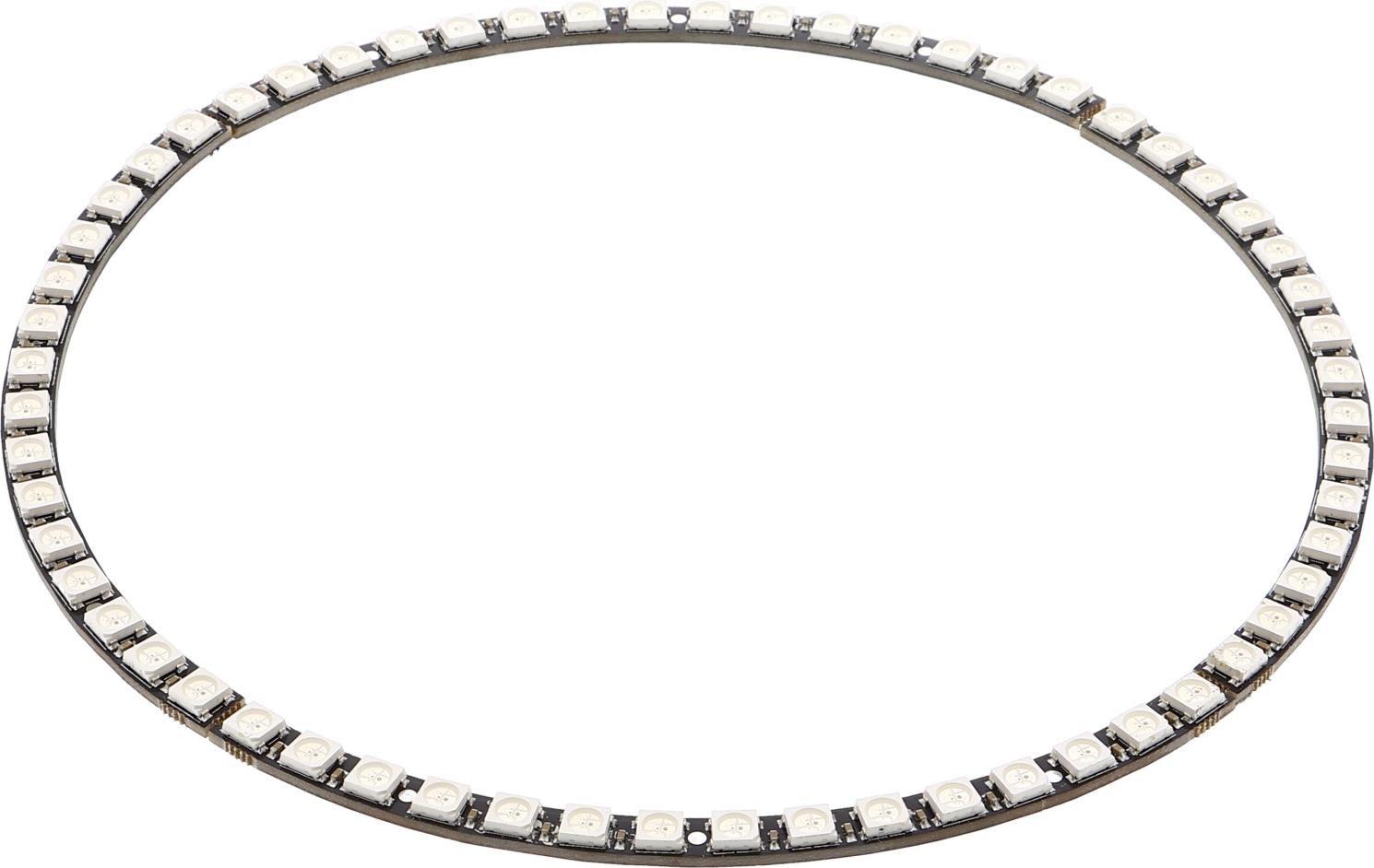 Funduino LED Ring (WS2812, vergleichbar mit Neopixel) Größe: 60 Pixel Angelötete Stiftleiste: Nein LED Ring (WS2812, vergleichbar mit Neopixel) : 60 Pixel Nein